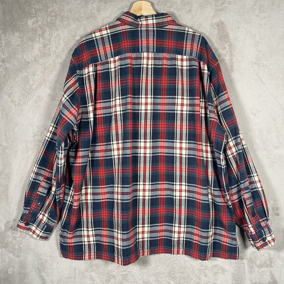 Vintage Polo Ralph Lauren Ski Camp Loop Shirt Men's XXL Red Tartan Plaid Flannel - Picture 9 of 16